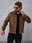 Manfinity Roghcode Men Flap Pocket Jacket For Spring And Autumn - MapleCo