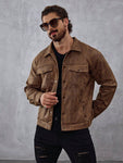 Manfinity Roghcode Men Flap Pocket Jacket For Spring And Autumn - MapleCo