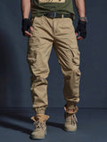 Manfinity Homme Men Flap Pocket Cargo Pants Without Belt - MapleCo