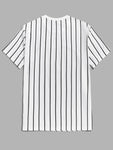 Manfinity Hypemode Men Letter Graphic Striped Tee - MapleCo