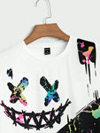 Manfinity LEGND Men Reflective Cartoon Graphic Tee