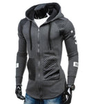 Mens Street Style Biker Hoodie - MapleARTUS