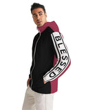 Mens Lightweight Windbreaker Jacket with Hood and Zipper Closure - - MapleARTUS