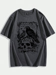 ROMWE Academia Men Cotton Skull