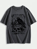 ROMWE Academia Men Cotton Skull