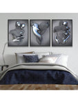 3pcs/Set Heart Abstract 3D Effect Wall Art Canvas, Romantic Hug Couple Bronze Canvas For Modern Home Decor. Ink Cores Drawing Abstract Metal Figure Sculpture Canvas Painting, Suitable For Living Room, Bedroom, Office, Kitchen, Cafe, Waterproof, No Frame. - MapleCo