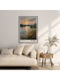 Claude Monet Poster - Mid Century Modern Wall Art For Aesthetic Room Decor | Monet Print As Best Friend Gift | Monet Exhibition Poster | Set Of 1 | Canvas Posters | Canvas Wall Decor For Home, Living Room, Bed Room, Kitchen ,Bathroom - MapleCo