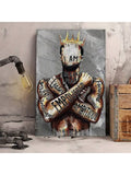 FajerminArt 1pc  Wall Art African American Man Canvas Painting Poster Men I Am Empowered King Painting, Motivational Phrases,  Portrait Wall Art  Wall Decor Home Bedroom LivingRoom Decor, Frameless - MapleCo