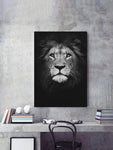 1pc Lion Print Unframed Painting, Modern Canvas Waterproof Wall Art Painting For Home Decor - MapleCo