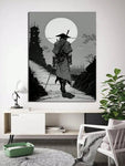 1pc Ancient Chinese Samurai Poster Canvas Print Artwork Home Decor For Living Room, Bedroom, Study Room, Game Room - MapleCo