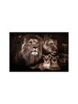 1pc Modern Simple Lion Pattern Canvas Wall Art, No Frame Artwork Core For Home Living Room Bedroom Decoration - MapleCo