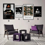 2pcs Music Canvas Wall Art Poster, Bedroom Living Room Corridor Album Cover Rapper Poster - Aesthetic Fall Decor - MapleCo