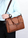 Men's Fashionable Brown Bag, Shoulder - MapleCo