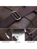 Unisex Laptop Bag PU Leather Business Bag Briefcase Messenger Satchel Shoulder Bag For Men Women - MapleCo