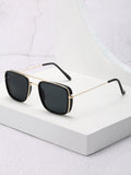 1pair Men Top Bar Aviator Fashion Glasses For Daily Life Elegant Shades Accessories - MapleCo