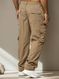 Men Flap Pocket Side Cargo Pants - MapleCo