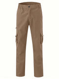 Men Flap Pocket Side Cargo Pants - MapleCo