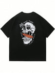 Men's Fun Printed Skull Short Sleeve T-Shirt