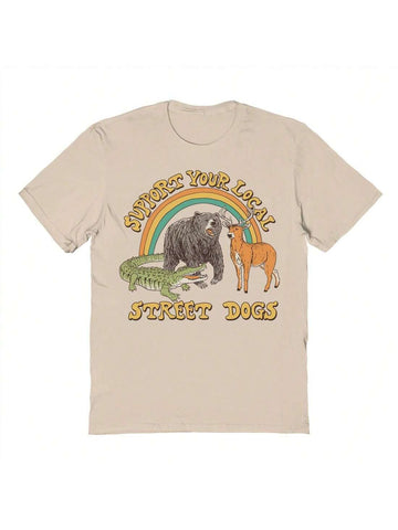 Nearly There Street Dogs Graphic Cotton Short-Sleeve T-Shirt - MapleCo