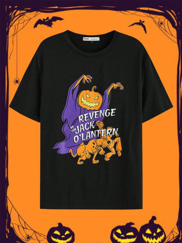 SCOOBY-DOO X SHEIN Men's Casual Loose Fit Halloween Cartoon