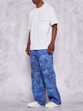 SUMWON Loose Fit Baggy Jeans With All Over Print - MapleCo