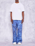 SUMWON Loose Fit Baggy Jeans With All Over Print - MapleCo