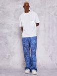 SUMWON Loose Fit Baggy Jeans With All Over Print - MapleCo