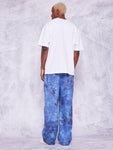 SUMWON Loose Fit Baggy Jeans With All Over Print - MapleCo