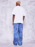 SUMWON Loose Fit Baggy Jeans With All Over Print - MapleCo