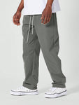 SUMWON Straight Fit Nylon Jogger Trouser With Elastic Waistband - MapleCo