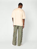 SUMWON Loose Fit Baggy Parachute Pant With Paint Print - MapleCo