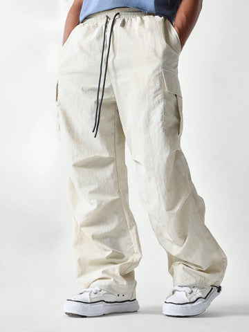 SUMWON Loose Fit Cargo Pant With Drawcords - MapleCo