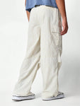 SUMWON Loose Fit Cargo Pant With Drawcords - MapleCo