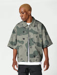 SUMWON Zip Through Shirt With All Over Print - MapleCo