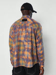 SUMWON Tie Dye Checkboard Western Shirt - MapleCo