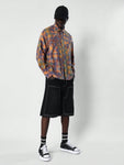 SUMWON Tie Dye Checkboard Western Shirt - MapleCo