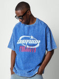 SUMWON Washed Tee With Graphic Print - MapleCo